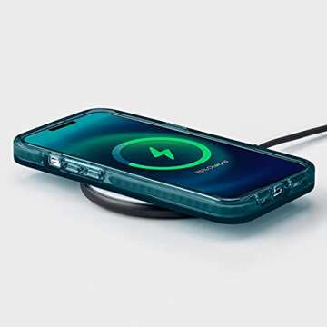 CASETiFY Impact iPhone 13 Case [6.6ft Drop Protection] - Acid Smiles Neon Green - Clear Black