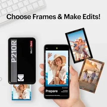 KODAK Mini 2 Retro Portable Photo Printer Bundle
