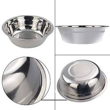 Eagrye Stainless Steel Mixing Bowls/Metal Prep Bowls, Set of 4