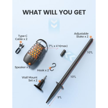 Upgraded Outdoor Bluetooth Speaker with Lights and Sounds