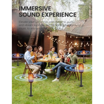 Upgraded Outdoor Bluetooth Speaker with Lights and Sounds