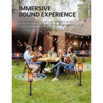 Upgraded Outdoor Bluetooth Speaker with Lights and Sounds