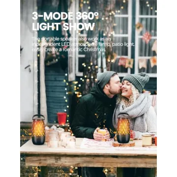 Upgraded Outdoor Bluetooth Speaker with Lights and Sounds