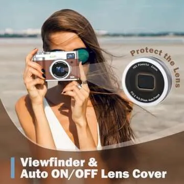 5K Digital Camera with 48MP Dual Lens for Vlogging