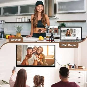 5K Digital Camera with 48MP Dual Lens for Vlogging