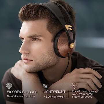 Meze 99 Classics Walnut Gold | Luxury Wooden Headphones