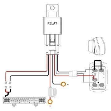 Nilight - ZH084 LED Light Bar 12Inch 72W Spot Flood Combo LED Off Road Lights 12V 5Pin Rocker Switch Wiring Harness Kit- One Lead, 2 Years Warranty
