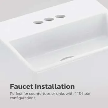 Pfister Vaneri Bathroom Sink Faucet, 4-Inch Centerset, 2-Handle, 3-Hole, Matte Black Finish, LF048VRIBB