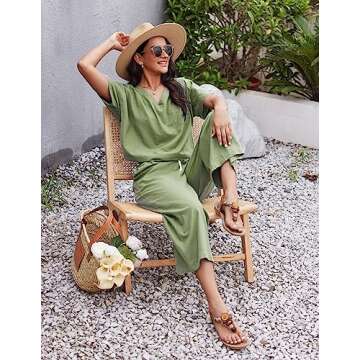 Stylish Ekouaer Women's Cotton Lounge Set for All Occasions