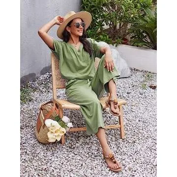 Stylish Ekouaer Women's Cotton Lounge Set for All Occasions