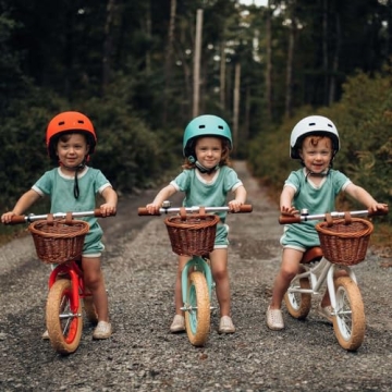 ACEGER 12" Kids Balance Bike with Basket, No Pedal Toddler Bicycle for Early Learning Leg Strength and Steady Balancing, Durable Frame&Tool-Free Adjustable Seat, Gift Bike for 2-5 Kids