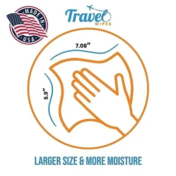 Travel Hand Sanitizing Wipes - Fresh Citrus Scent 30ct