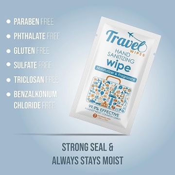 Travel Hand Sanitizing Wipes - Fresh Citrus Scent 30ct