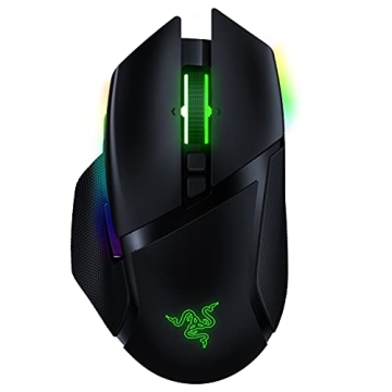 Razer Basilisk Ultimate Wireless Gaming Mouse - 20K DPI Sensor, Customizable RGB Lighting, 11 Progra...