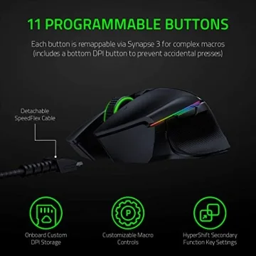 Razer Basilisk Ultimate Wireless Gaming Mouse - 20K DPI
