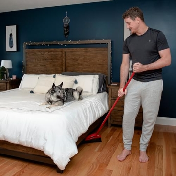 O-Cedar Pet Pro Broom with Step-On Dustpan for Pet Hair