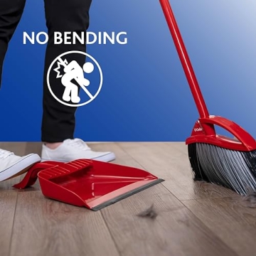 O-Cedar Pet Pro Broom with Step-On Dustpan for Pet Hair