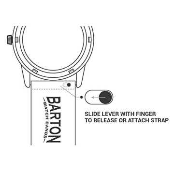 Barton Aqua Blue Silicone Watch Band for All-Day Comfort