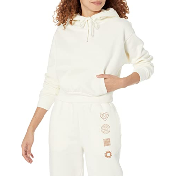 Amazon Essentials Women's Eco-Friendly Crop Hoodie - Soft, Plus Size