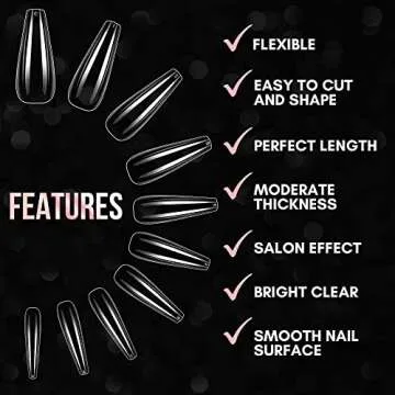 Makartt Coffin Nail Tips for Stunning DIY Manicures