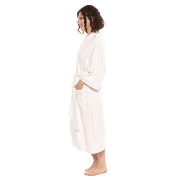 Terry Cloth Bathrobe Robe for Women Best Christmas Gifts for Her Holiday Xmas Gift Ideas - Women’s 0050 S/M, Natural White
