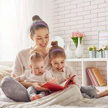 Yellow 1 Inch Wide Leather Like Headband Solid Hair band for Women and Girls