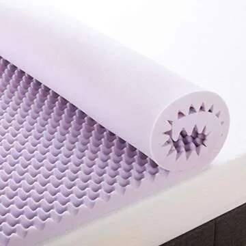 Luxurious 2-Inch Lavender Infused Memory Foam Mattress Topper