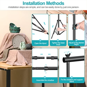 EMART Adjustable Backdrop Stand Kit for Perfect Photoshoots