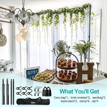 EMART Adjustable Backdrop Stand Kit for Perfect Photoshoots