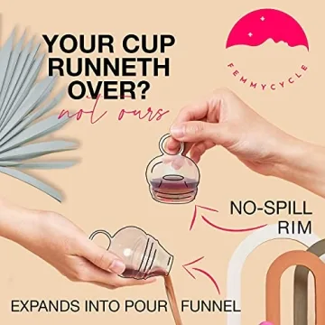 FemmyCycle Menstrual Cup - Soft Silicone, 12 Hour Protection