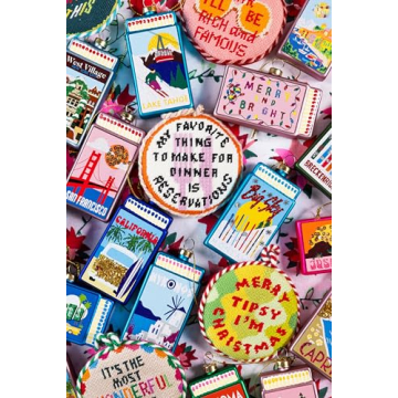 FURBISH Vibrant Christmas Tree Glass Ornament - Festive Decor