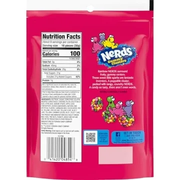 NERDS Gummy Clusters - Rainbow Crunch Candy 8 oz
