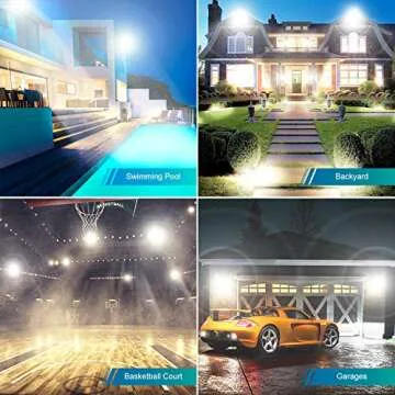 Ustellar 80W LED Flood Lights Waterproof 24000LM