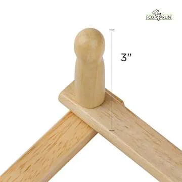 Fox Run Expanding Beechwood Mug Wall Rack - Stylish Storage