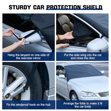 Subody Cldkz Windshield Cover | Versatile All-Weather Protector for Cars, SUVs, and Trucks