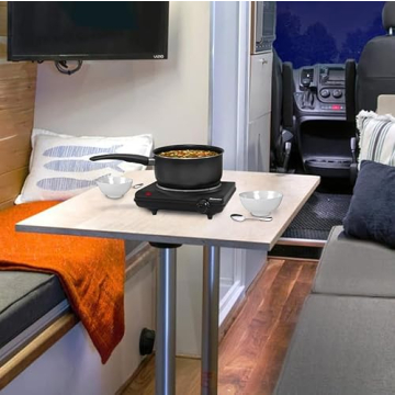 Elite Gourmet Electric Hot Plate, 1000W Cast Iron