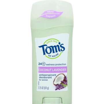 Tom's of Maine Antiperspirant Deodorant for Women, Coconut Lavender, 2.25 oz.