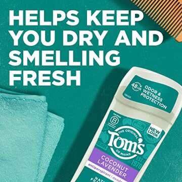 Tom's of Maine Antiperspirant Deodorant for Women, Coconut Lavender, 2.25 oz.
