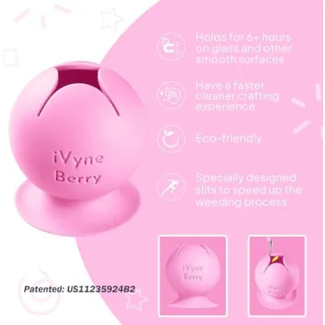 iVyne Berry Suctioned Vinyl Weeding Scrap Collector in Pink