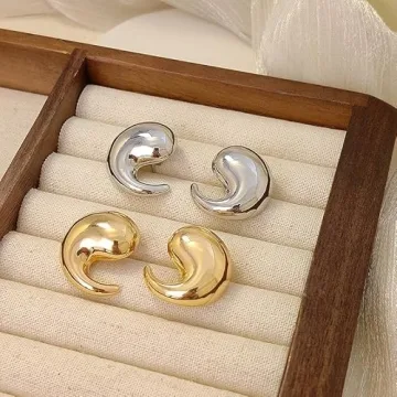 Chic Gold Chunky Earrings Perfect for Any Occasion