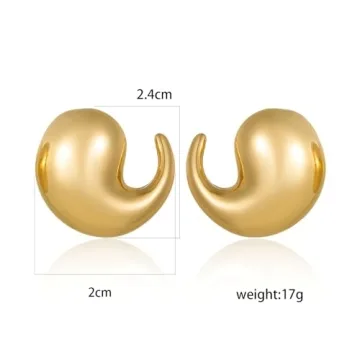Chic Gold Chunky Earrings Perfect for Any Occasion