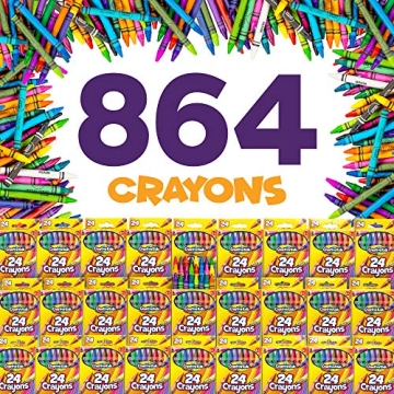Creative Kids Bulk Crayons 864 - Ideal for Classrooms
