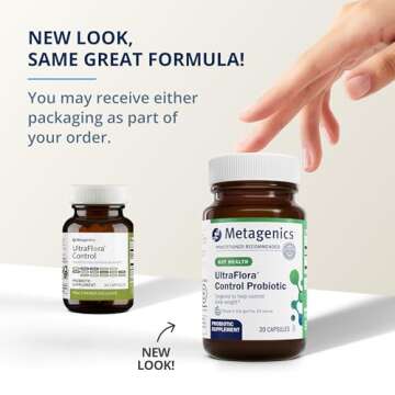 Metagenics UltraFlora Control, Daily Probiotic Supplement to Help Support Healthy Body Weight Regulation - 30 Servings