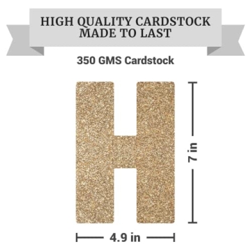 Gold Glitter Happy New Year Banner - Pre-Strung Delight