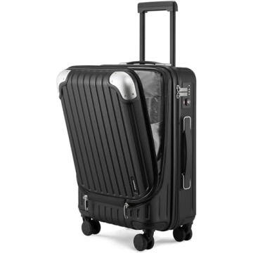 LEVEL8 Grace Carry On Luggage 20 Inch Hardside Suitcase with TSA Lock