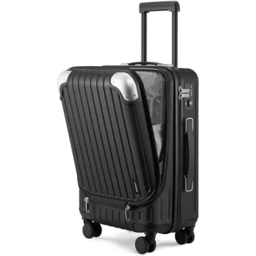 LEVEL8 Grace Carry On Luggage 20 Inch Hardside Suitcase with TSA Lock