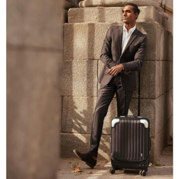LEVEL8 Grace 20 Inch Carry On Luggage with Spinner Wheels