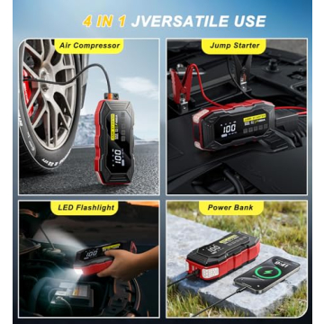 Jump Starter with Air Compressor for All Vehicles
