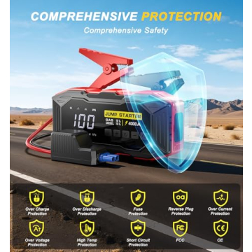 Jump Starter with Air Compressor for All Vehicles