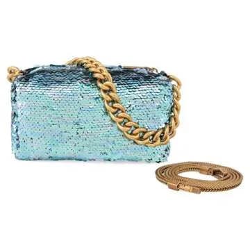 Montana West Sequin Bag for Women Bling Sparkly Purse Evening Party Bag Clutch Handbag Crossbody Purse for Women MWC-263TQ